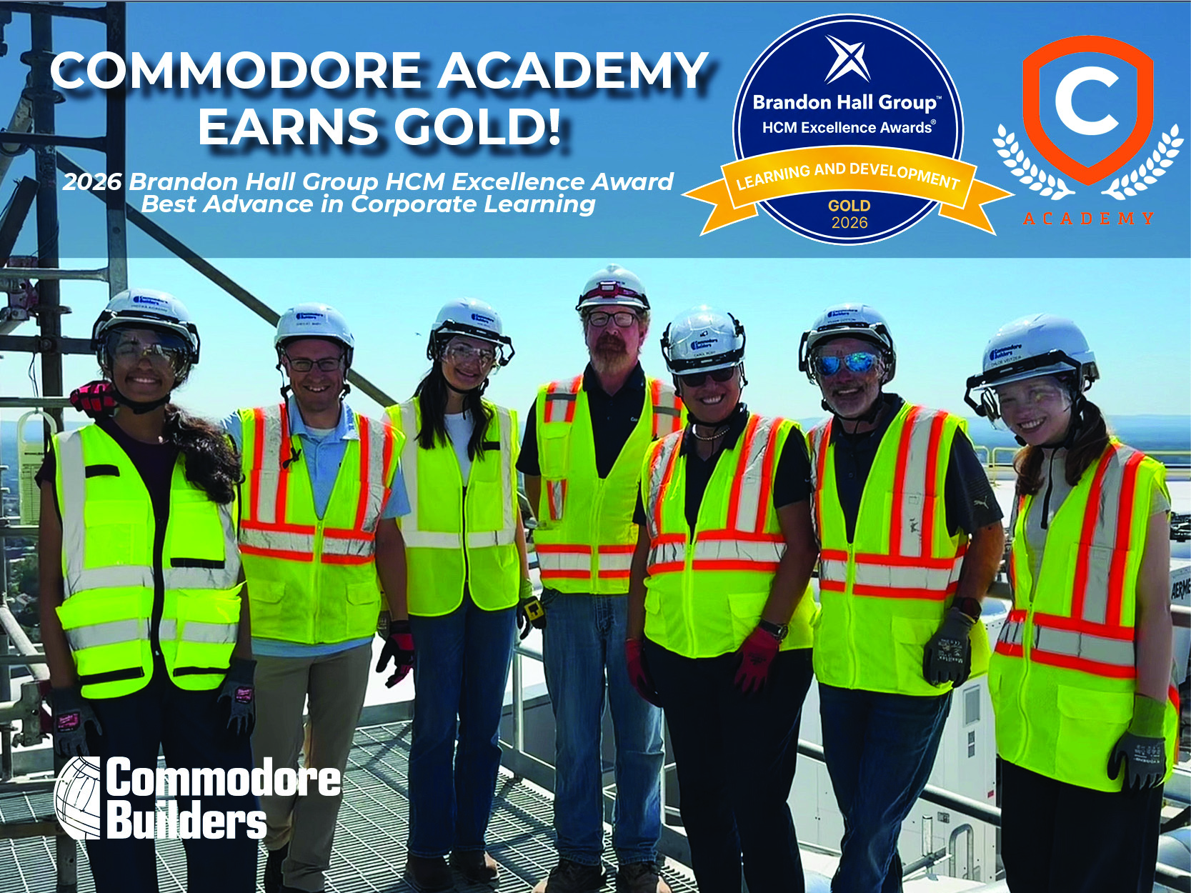 Commodore Earns Gold Brandon Hall Group™ HCM Excellence Award!