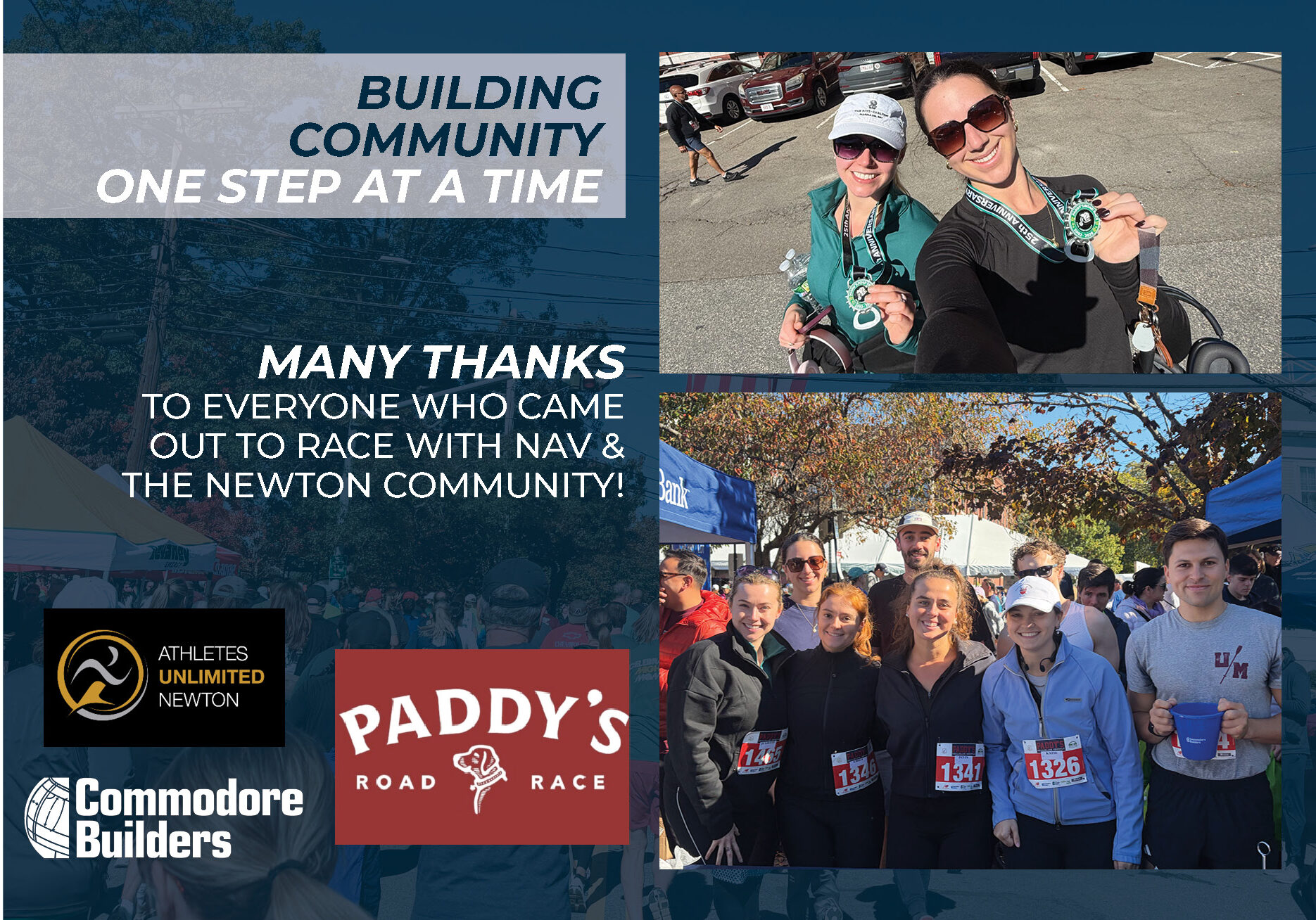 Racing for a Cause: Commodore Builders Competes in Paddy’s 25th Annual Road Race
